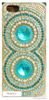 Capinha com pedraria e strass - Modelo 6 - Iphone 4/4S
